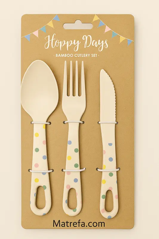 סכום ילדים סט 3 יח במבוק דגם נקודות