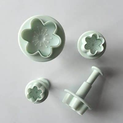 סט 4 קורצני קפיץ פרחים למספן