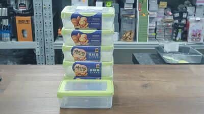 מארז 6 יח קופסה פלסטיק 800 מ"ל פרימיום צבע מכסה משתנה