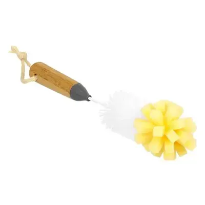 מברשת הייטק לניקוי בקבוקים ידית עץ