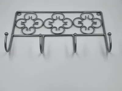 פירזול/מתלה לתליה 4 ראשים כסוף מהמם