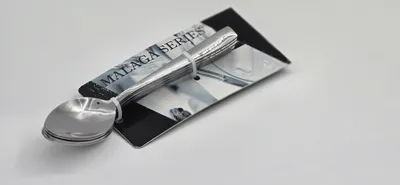 כפיות פרימיום נירוסטה אל חלד סט 6 יח חלק מרובע "מאלגה" 14 ס"מ