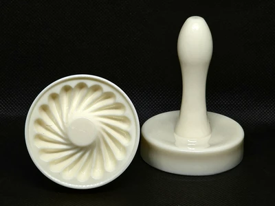 שבלונה/חותמת לעוגיות יציקת פלסטיק דגם קלאס מעוגל