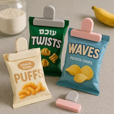 סט 6 קליפסים אקרילים רב שימושיים