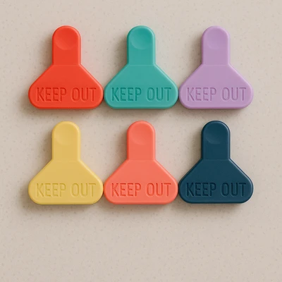 סט 6 קליפסים לסגירת שקיות 6 ס"מ