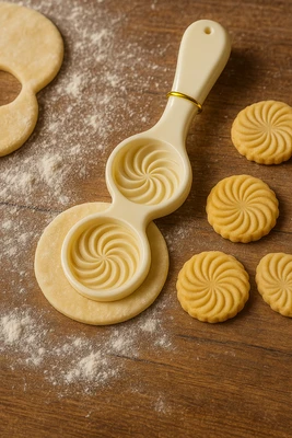 שבלונה מעמול/מקרוד יציקה עיגול ספירל 5 ס"מ קלאסי