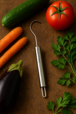 מנקה/מרוקן ירקות ופירות נירוסטה "PEDRINI"