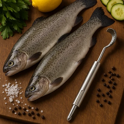 מנקה/מרוקן ירקות ופירות נירוסטה "PEDRINI"