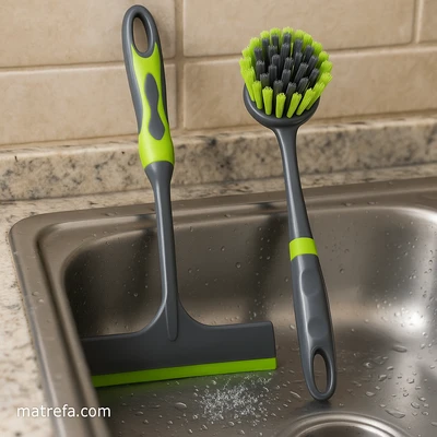 סט מגב + מברשת בשילוב סיליקון