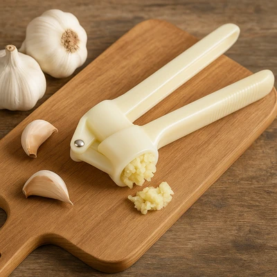 כותש שום פלסטי מסדרת "WHITE "