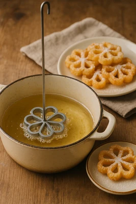 רוזטה מקצועית לטיגון פרחי אביב 7.5 ס"מ