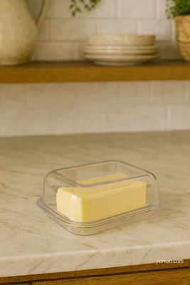 קופסה אקרילית לחמאה 14 ס"מ