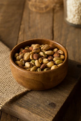 קערה/פיצוחיה עץ מנגו 12 ס"מ