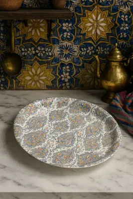 מגש/צלחת הגשה מלמין מעוצב מידה 40 ס"מ