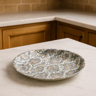 צלחת/מגש מלמין מעוצב מידה 30 ס"מ