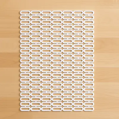 מגן/משטח כיור פלאסט לבן 41*33 ס"מ