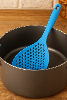 כף חורים מסננת לבישול וטיגון 35 ס"מ