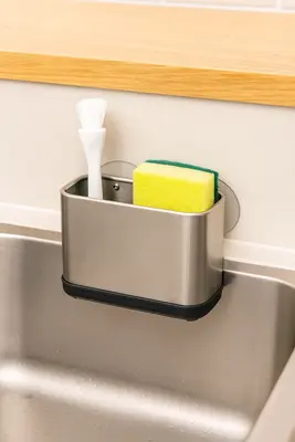 ארגונית/סכומון נירוסטה עם מדבקות וואקום תחתית נשלפת