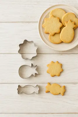 סט קורצנים /חותכנים נירוסטה מארז 3 אננס