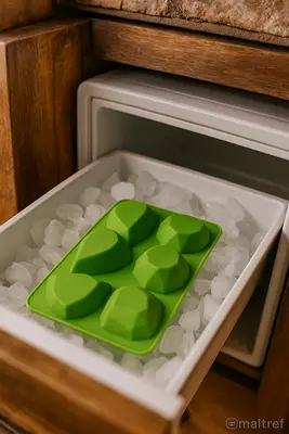 סיליקון קריסטלים 6 שקעים לקרח מתאים גם לאפיה