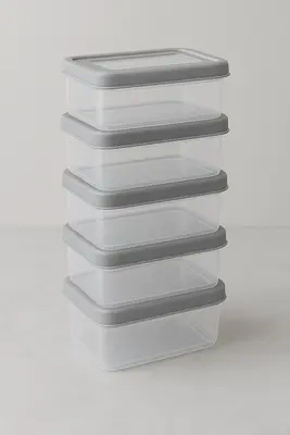 קופסה פלסטיק מלבנית מכסה סיליקון 800 מ"ל