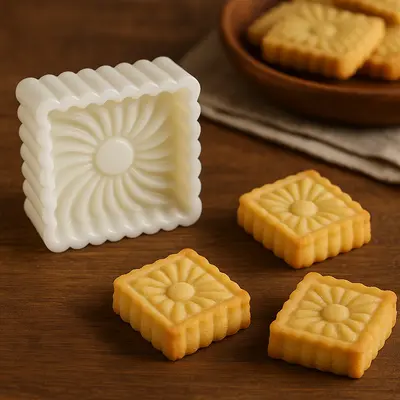 קורצן מרוקאי מרובע 5 ס"מ מעמול/מרציפן