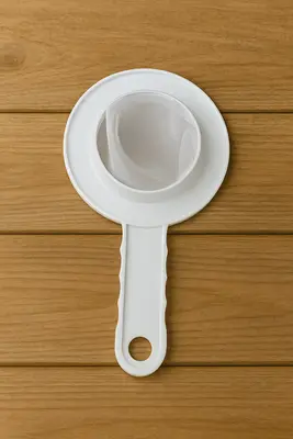 מסננת/רשת תה/עלים/חליטה משי בצפיפות 140 כשרה בדץ 9 ס"מ