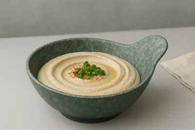 צלחת מלמין להגשה סלטים/מטבלים ופיצוחים 11 ס"מ