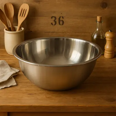 קערה נירוסטה אל חלד מידה 36 ס"מ