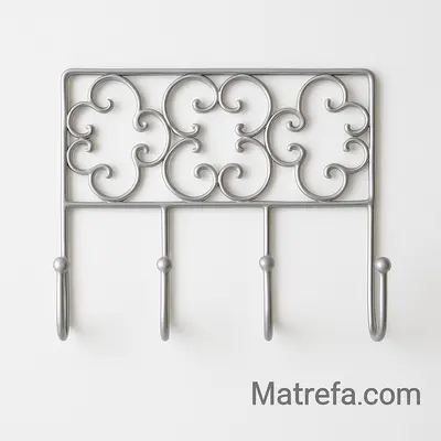 פירזול/מתלה לתליה 4 ראשים כסוף מהמם