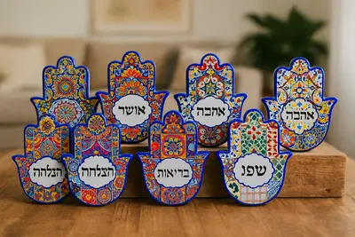 חמסיקה/חמסה מעוצבת מהממת M "ברכה" גם לתליה 14 ס"מ