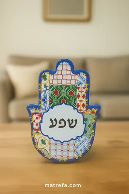 חמסיקה/חמסה מעוצבת מהממת M "שפע" גם לתליה 14 ס"מ