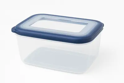 קופסה מלבנית פרימיום לאחסון 3.250 ליטר מכסה סיליקון מחוזק