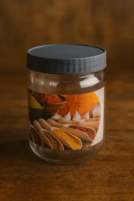 צנצנת פלאסט 1 ליטר מארז 4 יח 13*10 ס"מ