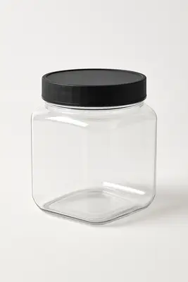 סט צנצנות פלאסט 550 מ"ל 8*8* 9.5 ס"מ ארוז 4 יח