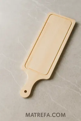 קרש עם ידית ומסילה לניקוז #3 להגשה/חיתוך 45*16 ס"מ