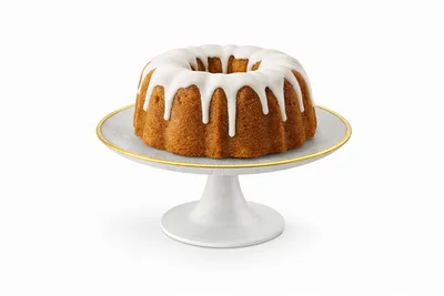 צלחת/מעמד מעוצב על רגל 28 ס"מ לעוגות וקינוחים "שנהב"