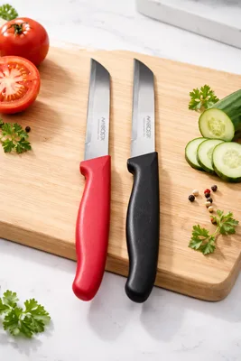 סכין לחיתוך ירקות שיניים "NIROSTA" ידית שחורה