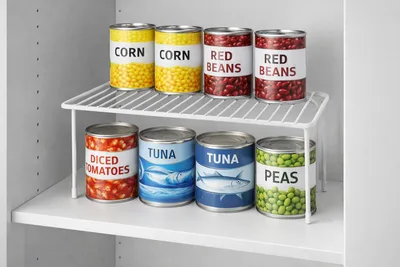 רב מדף/ארגונית מתכת מחוזקת 32*25*13 ס"מ