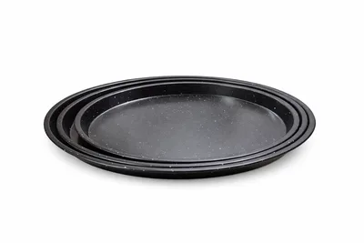 סט מגש אפיה עגול לפיצה 3 יח 26*29*31 ס"מ