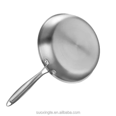 מחבת נירוסטה 3 שכבות בציפי נון סטיק מידה 28 מתאים לאינדוקציה