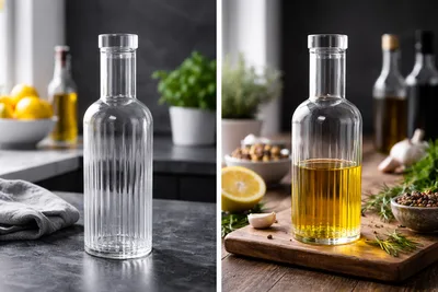 בקבוק מעוצב אקרילי 1 ליטר 29 ס"מ