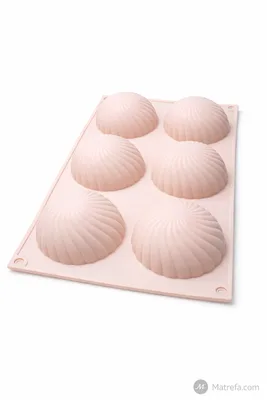 תבנית סיליקון חצי כדור ספירל 6 שקעים 7.5 ס"מ