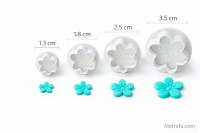 סט 4 קורצני קפיץ פרחים למספן