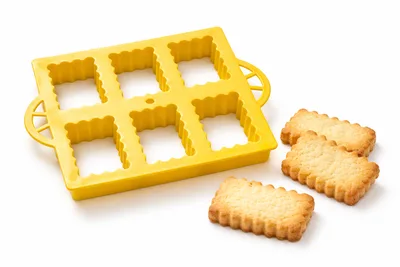 שבלונה /קורצן מלבנים לעוגיות 6 שקים 6*4 ס"מ