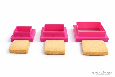 סט קורצנים מרובע בשישה גדלים