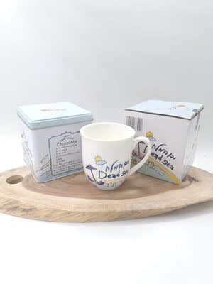 כוס חרס מזכרת מים המלח כולל מתכון