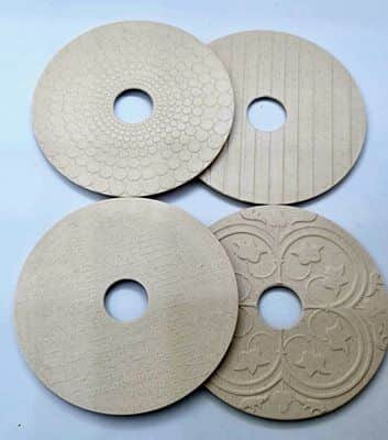 תחתית מלמין לסיר חם מעוצבות צבע קרם