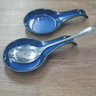 כף הנחה חרסינה גלייז מהממת כחול כהה