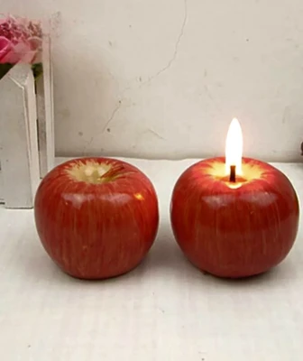 תפוח נר לעיצוב שולחן